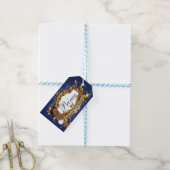 Étiquettes-cadeau Adorable Prince Royal Bleu/Gold Photo (With Twine)