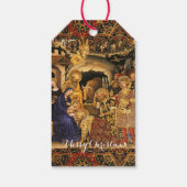 Étiquettes-cadeau ADORATION DE MAGI Gentile Da Fabriano, Noël (Dos)