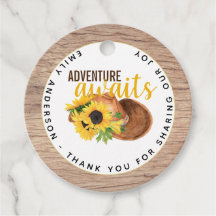 Adventure Attend le Baby shower rustique des tourn