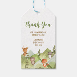 Étiquettes-cadeau Adventure Await Woodland Animaux Favoriser les éti