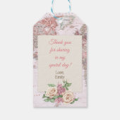 Étiquettes-cadeau Adventure Await World Travel Map Feminine (Dos)