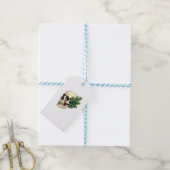 Étiquettes-cadeau Aesthetic Goth Grunge Skull Tropical Monstera Leaf (Avec de laficelle)