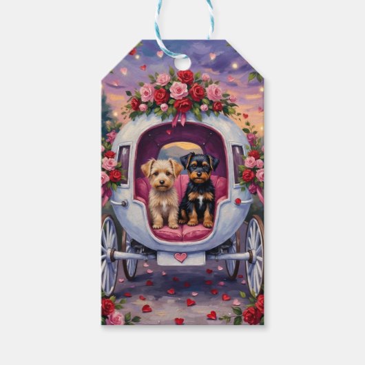 Étiquettes-cadeau Affenpinscher Dog Valentine's Day (Devant)