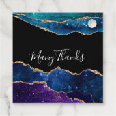 Étiquettes Cadeau Agate de galaxie (Dos)