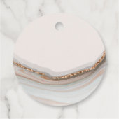 Étiquettes Cadeau Agate Merci en marbre pierre Favoriser les balises (Dos)