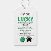 Étiquettes-cadeau Agent immobilier simple Realtor St.Patrick's Day (Devant)