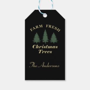 Étiquettes-cadeau Agritourisme des pins de Noël