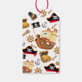 Étiquettes-cadeau Ahoy Matey Pirate THANKS MATEY! (Dos)