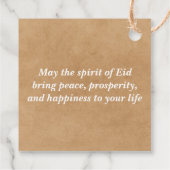 Étiquettes Cadeau Aïd Moubarak (Dos)