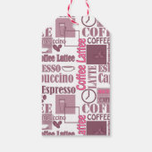 Étiquettes-cadeau Aimer le café (Dos)