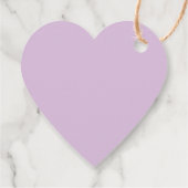 Étiquettes Cadeau Aimez-vous coeur violet mignon Saint Valentin cout (Dos)