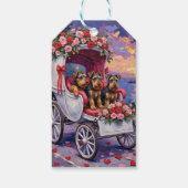 Étiquettes-cadeau Airedale Dog Valentine's Day  (Dos)