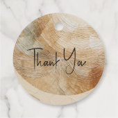 Étiquettes Cadeau Airy Neutral élément naturel Bohemian Boho Mariage (Dos)