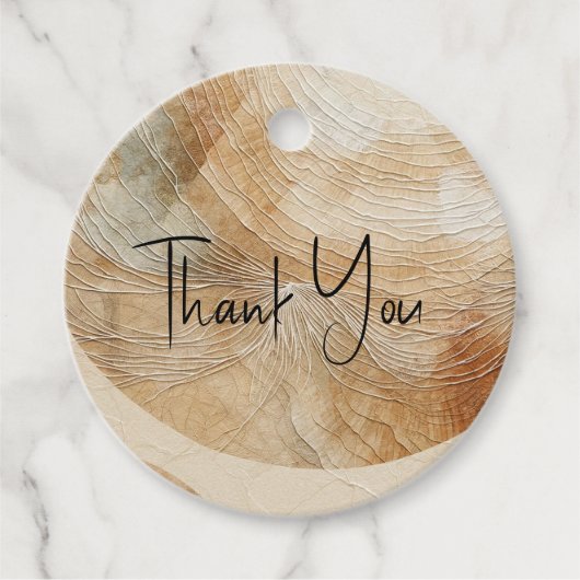 Étiquettes Cadeau Airy Neutral élément naturel Bohemian Boho Mariage (Devant)