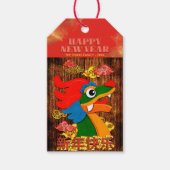 Étiquettes-cadeau Ajouter le nom Lunaire chinois Nouvel An Dragon Ro (Devant)