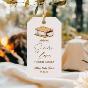 Étiquettes-cadeau Ajouter S'more Love Smore baby shower