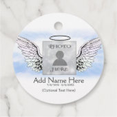 Étiquettes Cadeau Ajouter un mémorial personnalisé photo (Dos)