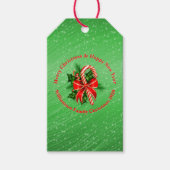 Étiquettes-cadeau Ajouter un nom Modifier le texte Rouge Vert Noël (Devant)