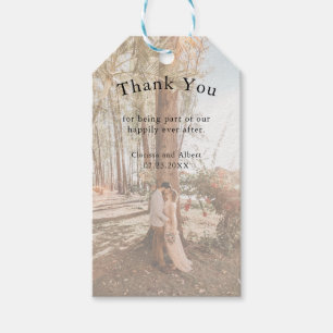 Étiquettes-cadeau Ajouter votre image Mariage photo personnalisé Mer