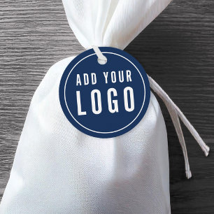 Étiquettes Cadeau Ajouter votre logo Balise de couleur simple minima