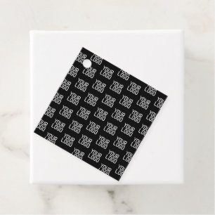 Étiquettes Cadeau Ajouter votre logo Répéter Motif Modèle modifiable