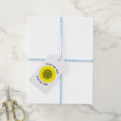 Étiquettes-cadeau Ajouter votre propre ronde QR Code texte Analyse M (Avec de laficelle)