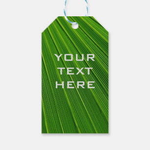 Étiquettes-cadeau Ajouter votre propre texte vert
