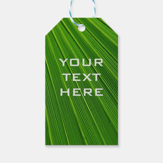 Étiquettes-cadeau Ajouter votre propre texte vert (Devant)