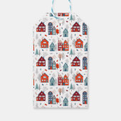 Étiquettes-cadeau Ajoutez votre nom | Scandinavian House Folk Art (Dos)