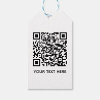 Ajoutez votre propre code QR texte Scan Minimal Si