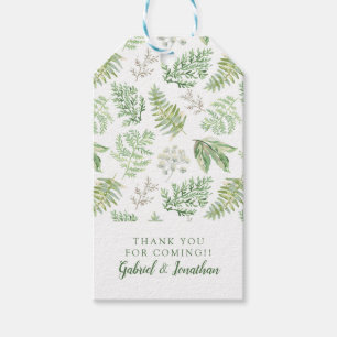 Étiquettes-cadeau Ajoutez votre verdure nommée de forêt de