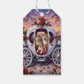 Étiquettes-cadeau Akita Dog Valentine's Day (Dos)