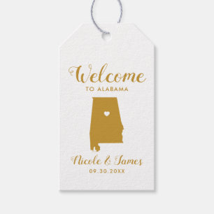 Étiquettes-cadeau Alabama Destination Mariage Welcome Sac