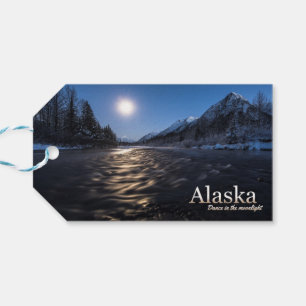 Étiquettes-cadeau Alaska Dance au clair de lune