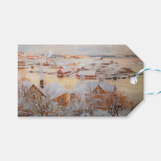 Étiquettes-cadeau Albert Edelfeel - Jour de décembre (Devant (Horizontal))