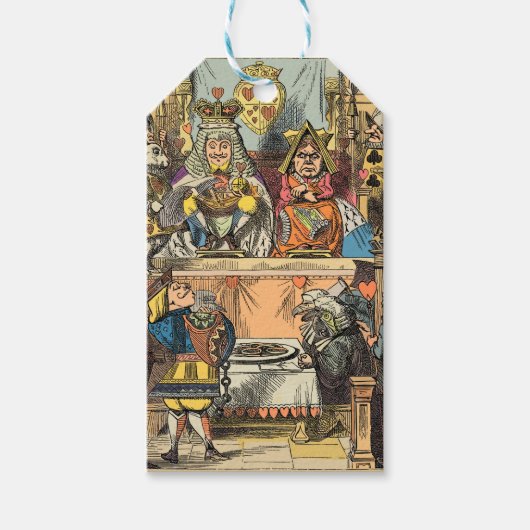 Étiquettes-cadeau Alice à Wonderland Cheshire Cat Characters (Devant)