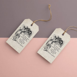 Étiquettes-cadeau Alice au pays des merveilles Pack de 10 parchemin