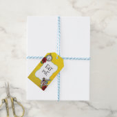 Étiquettes-cadeau Alice en Wonderland Gold Mange ME (Avec de laficelle)