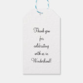 Étiquettes-cadeau Alice rencontre Cheshire (Dos)