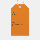 Étiquettes-cadeau Alimentation en ananas Vibes tropicales Vibes oran (Dos)