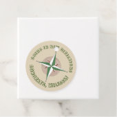 Étiquettes Cadeau Aller dans de nouvelles directions Camping Compass (En situation)