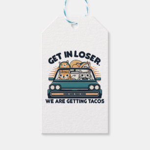Étiquettes-cadeau Allez, Perdant, On Va Chercher des Tacos