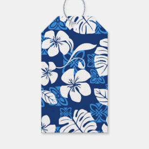 ÉTIQUETTES-CADEAU ALOHA VENDREDI (BLEU) CADEAUX