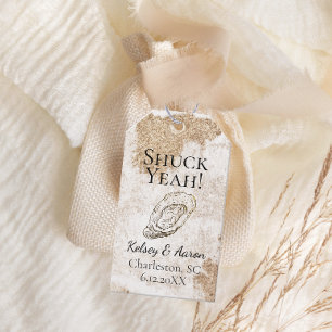 Étiquettes-cadeau Ambiance minimaliste moderne Oyster Beach Mariage