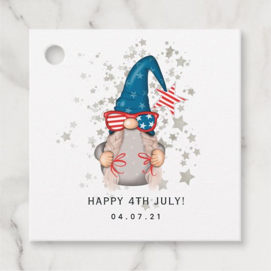 Étiquettes Cadeau American Gnome (Devant)