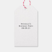 Étiquettes-cadeau Améthyste de février pierre de naissance monogramm (Dos)
