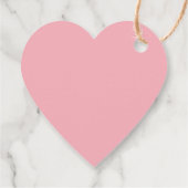 Étiquettes Cadeau Ami coeur rose mignon Saint Valentin coutume (Dos)