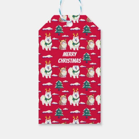 Étiquettes-cadeau Amis de Noël (Devant)