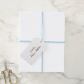 Étiquettes-cadeau amour ajouter un nom simple texte modifiable minim (With Twine)