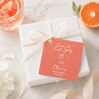 Étiquettes Cadeau Amour au Premier Spritz : Fête de Mariage